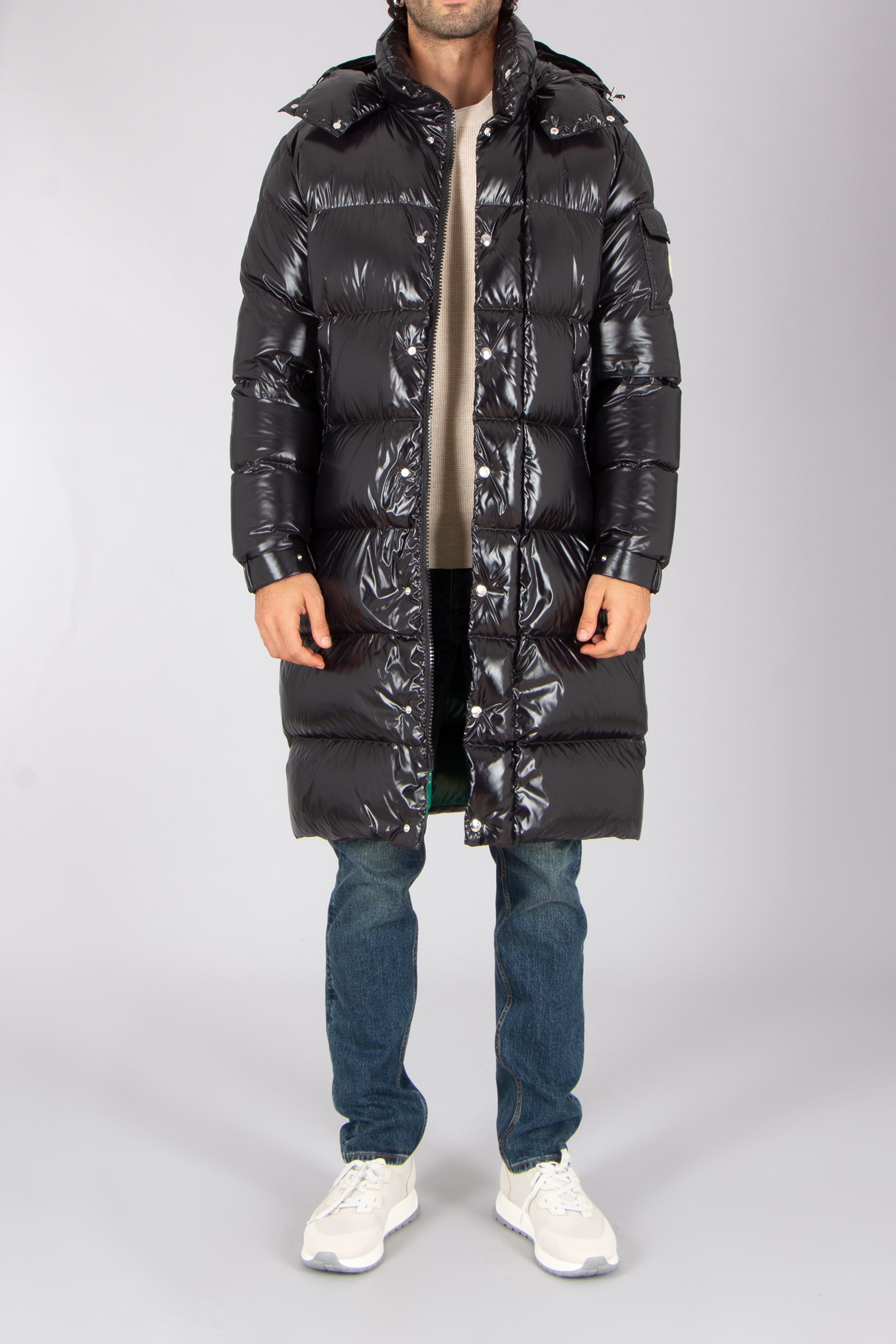 MONCLER Hanoverian Loose Fit Nylon Laqué Down Coat | 1C00006C0081999
