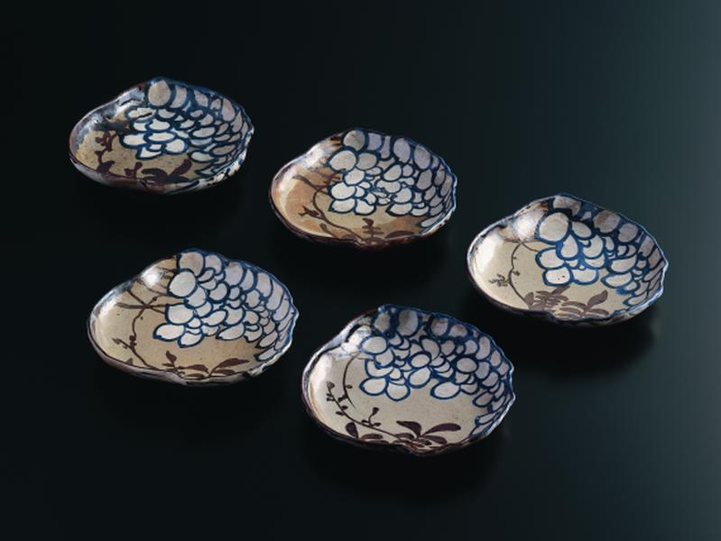 乾山銹絵染付藤図向付 - MIHO MUSEUM