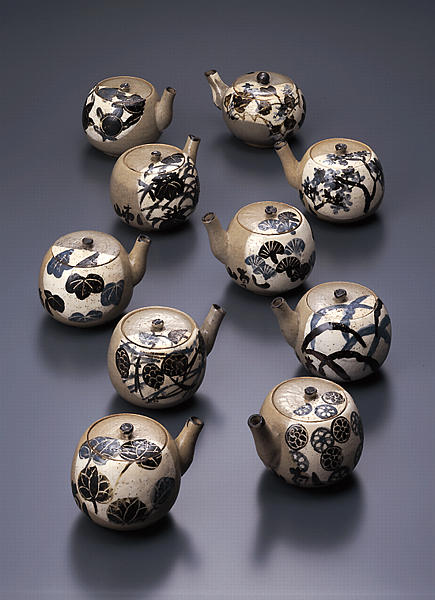 乾山写 色絵瓔珞紋角向付 1客 乾山写 色絵瓔珞紋角向付 1客 乾山写