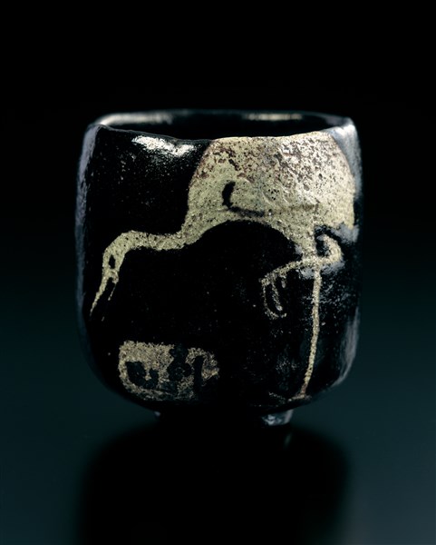 鶴亀図黒茶碗 - MIHO MUSEUM