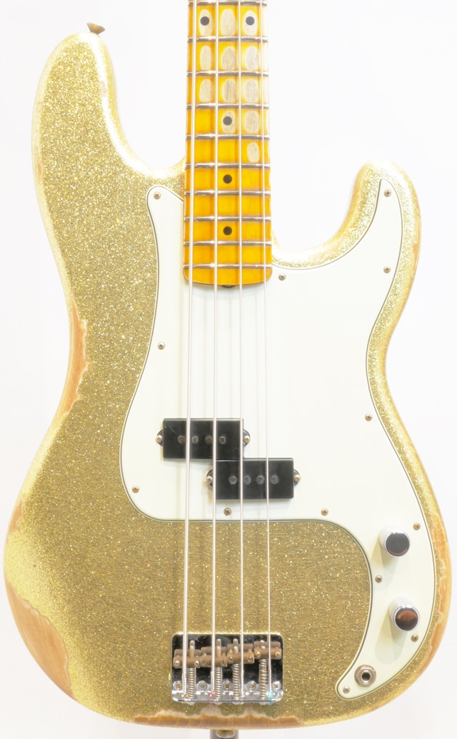 Custom Build J Signature Precision Bass Heavy Relic Champagne Gold