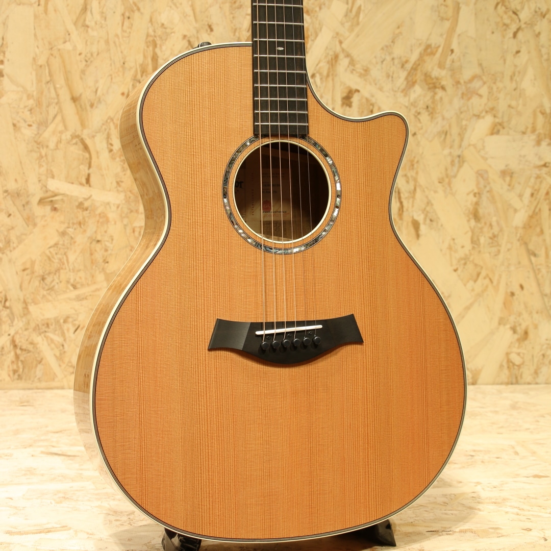 アコースティックギター 黒 ブラック カスタム Tay○or パールシェル製