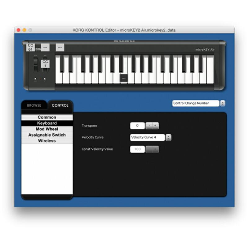 KORG microKEY-37 AIR MIDI キーボード 37鍵盤 Bluetooth ワイヤレス