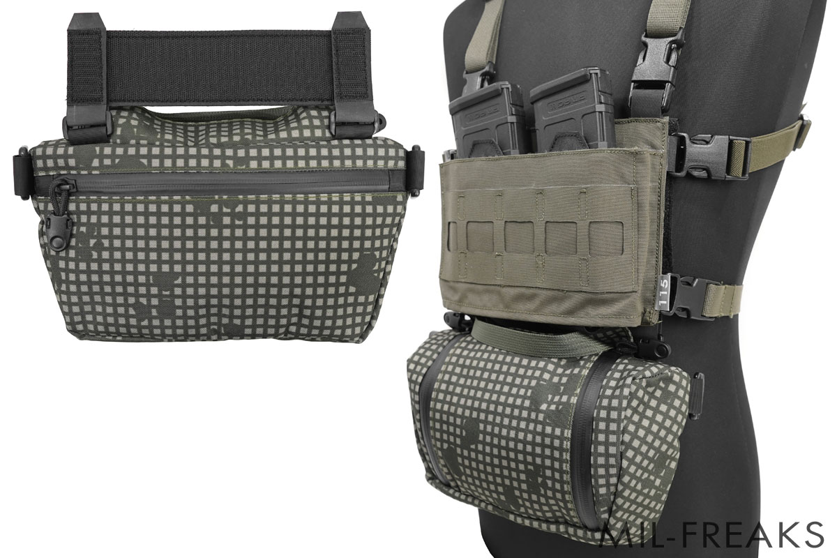 x115xTAYLOR HANGER POUCH TWIN ZIP ショルダー/ハンガーポーチ