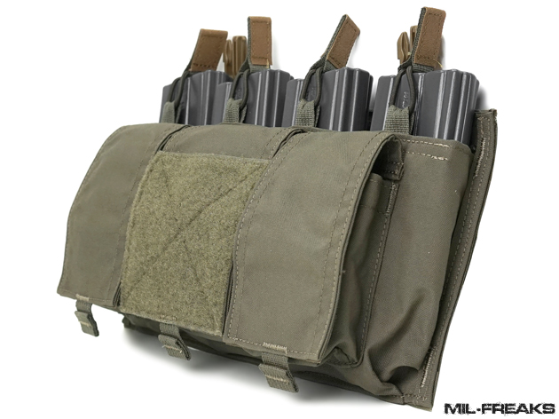マガジンポーチ、ユーティリティーポーチセット カーキ マガジンポーチ