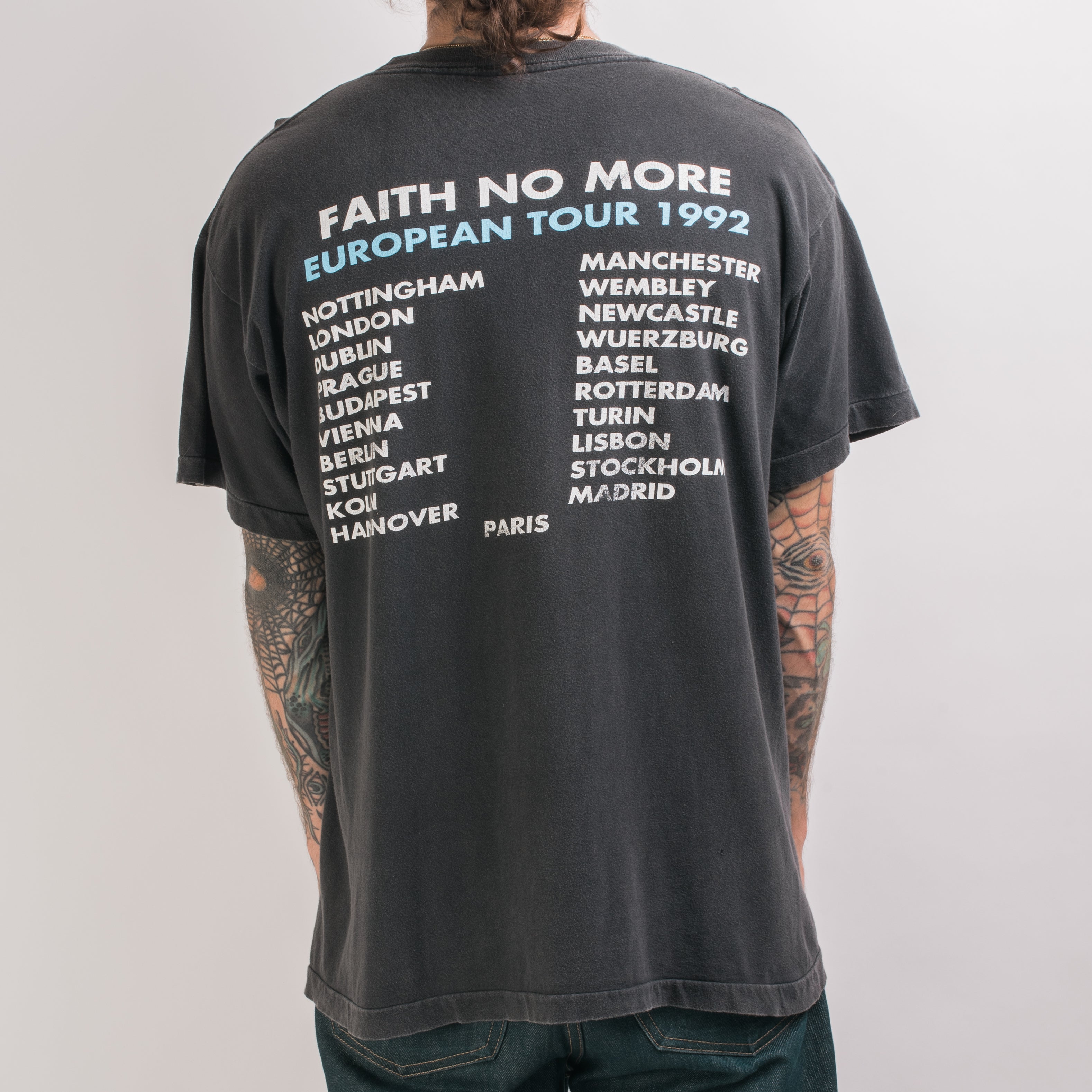 FAITH NO MORE EUROPEAN TOUR 1992 Tシャツ