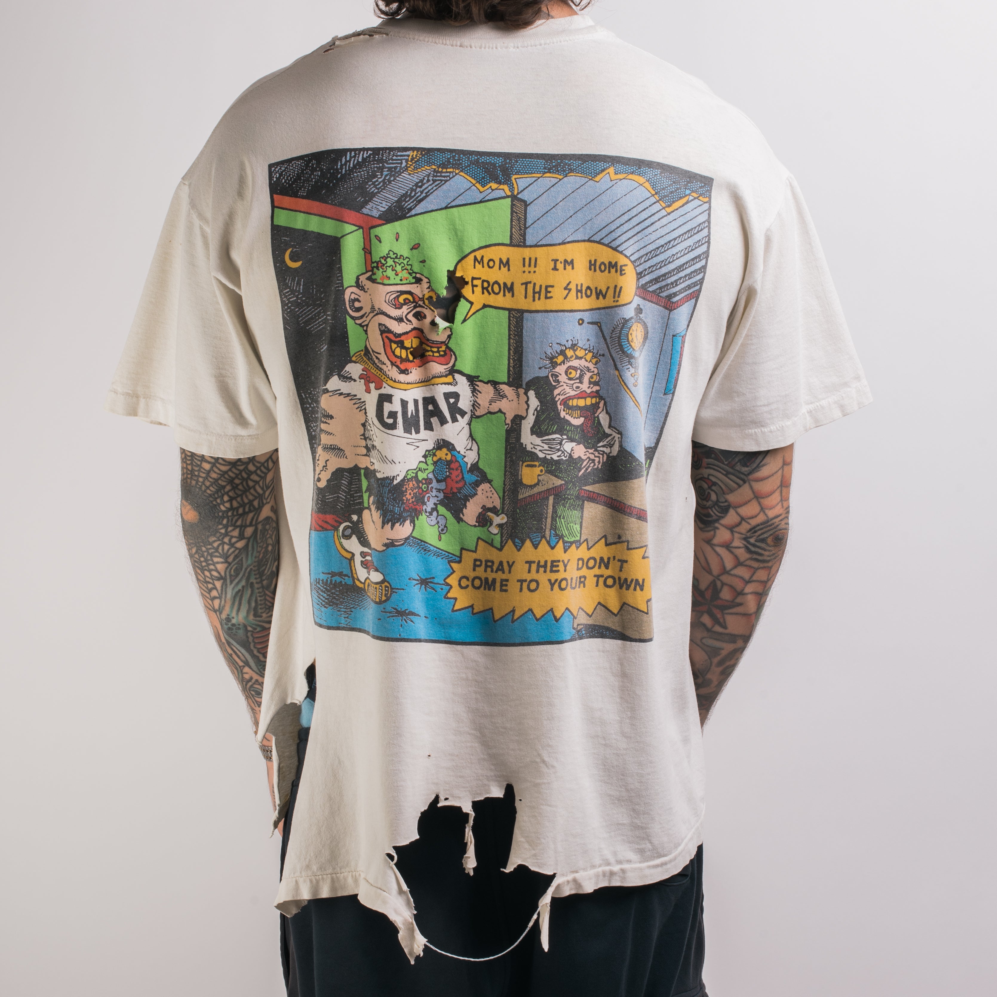 GWAR 90s ヴィンテージTシャツ JAXTAPOZ GWAR 表紙 Vintage late 90s