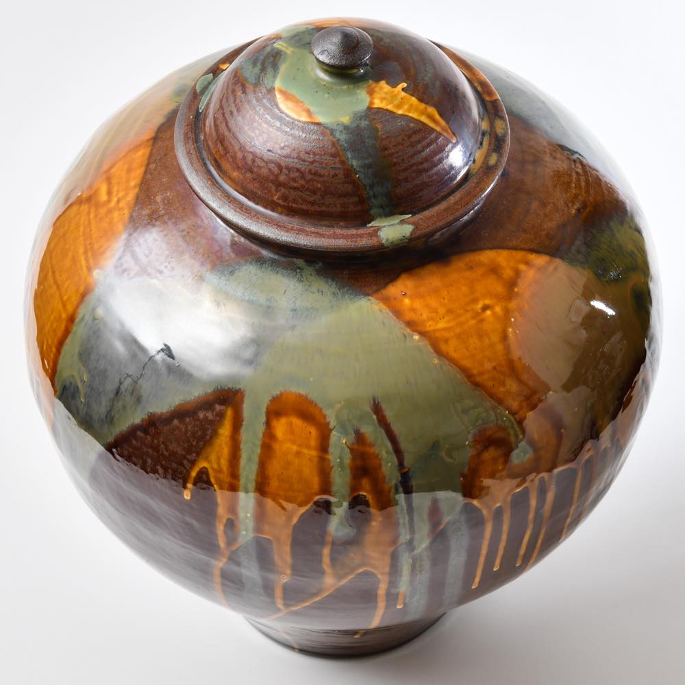 小鹿田焼 坂本浩二窯 一斗壷 打ち掛け ｜ みんげい おくむら （日本と