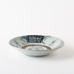 中国明時代染付お皿(七寸) 中国明時代染付7寸お皿2点 中国明時代 古染