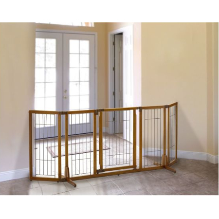 リッチェル 木製おくだけドア付ペットゲート H 【送料無料】｜みんなの