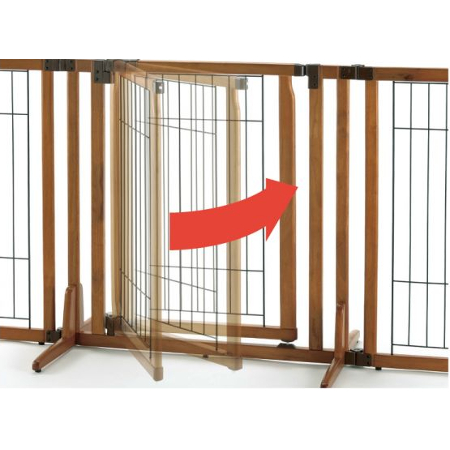 リッチェル 木製おくだけドア付ペットゲート H 【送料無料】｜みんなの