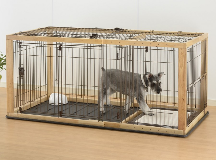 リッチェル 木製スライドペットサークル 【送料無料】｜みんなのペット