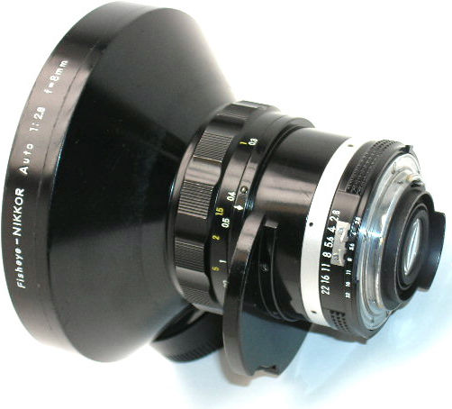 Fisheye Nikkor 8mm f/2.8s lens