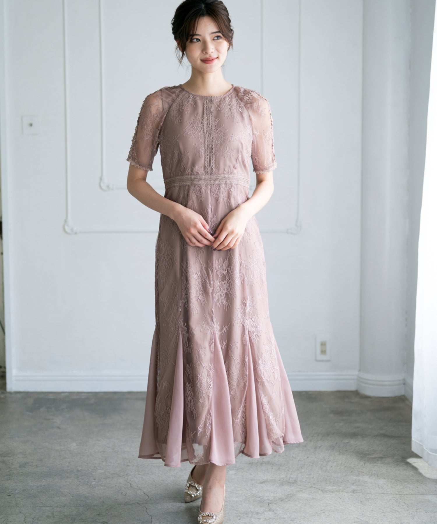 レースギャザーディテールワンピース – MISCH MASCH|31 Sons de mode