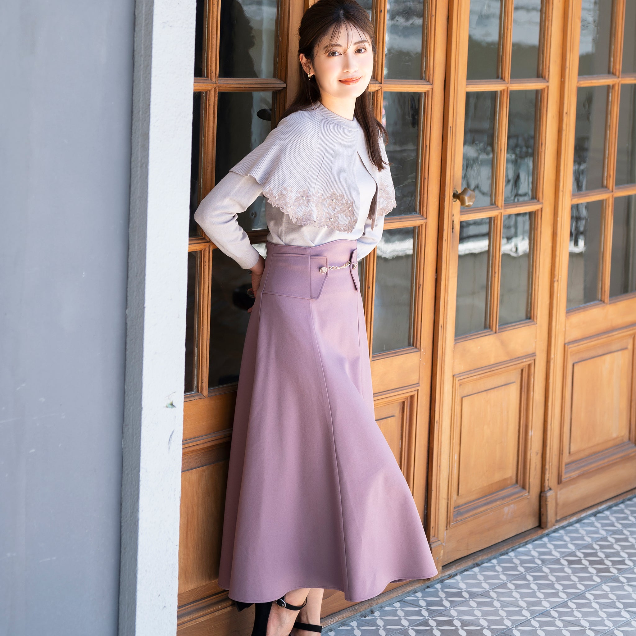 フラワー刺繍ケープニット – MISCH MASCH|31 Sons de mode