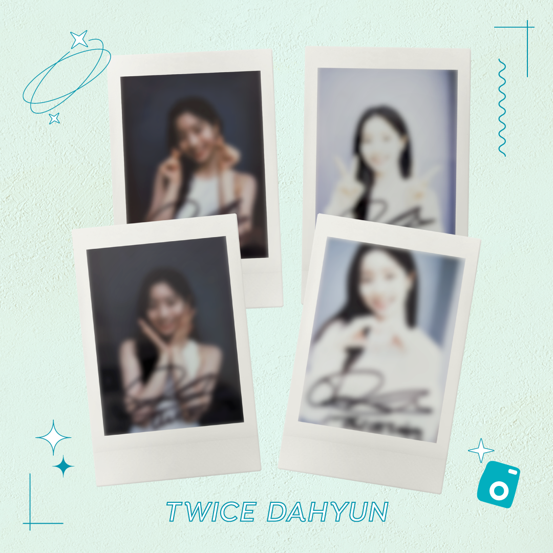 アピューミューズTWICE ダヒョンの”直筆サイン入りチェキ“が当たる