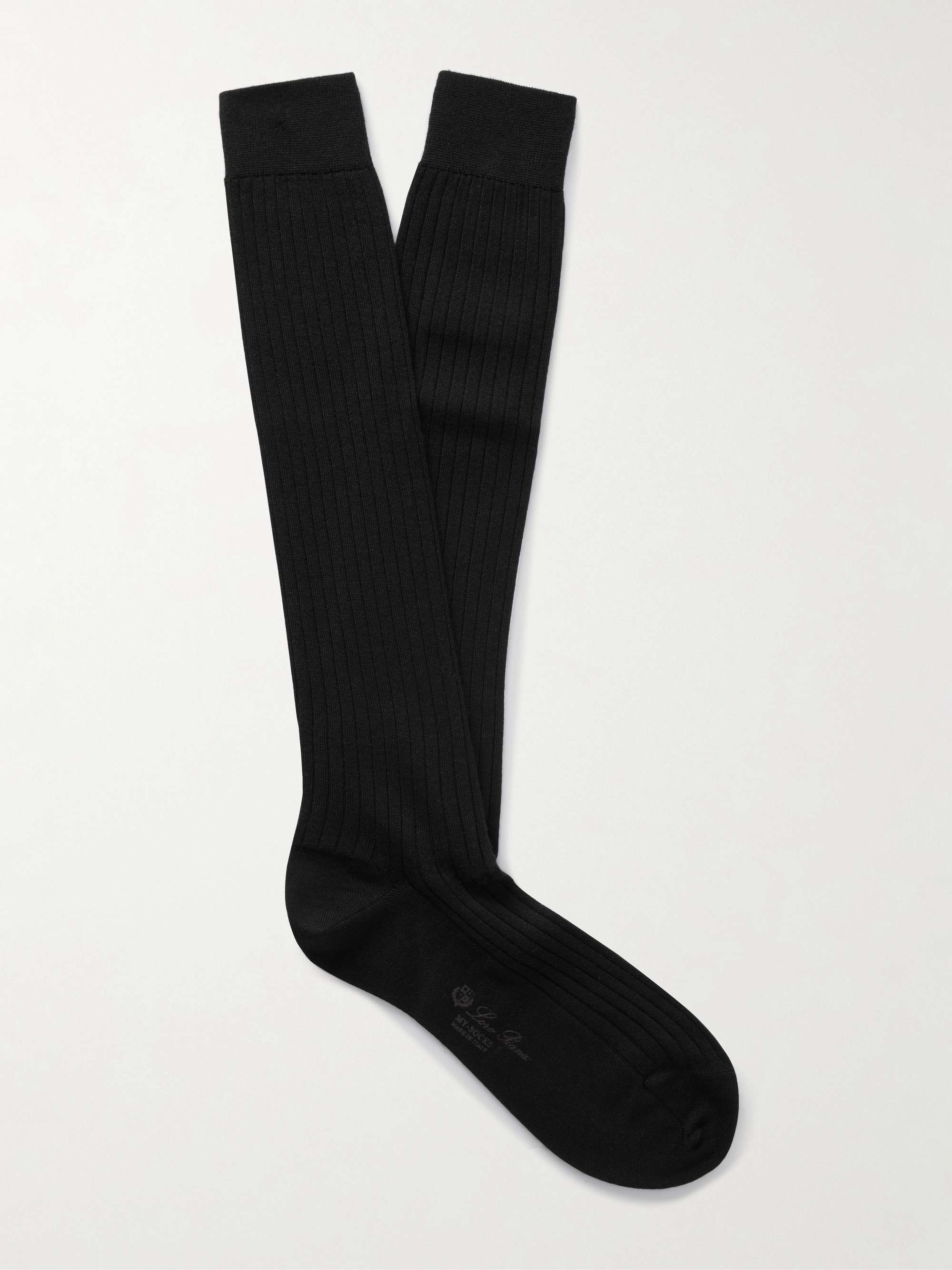 THE ELDER STATESMAN Yosemite Ribbed Cashmere Socks for Men | MR PORTER