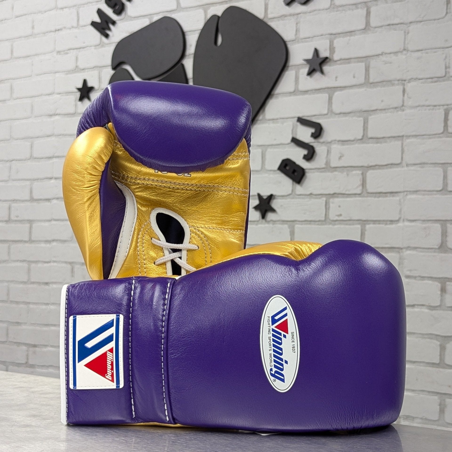 ウイニング winning ボクシンググローブ 14オンス 紫/金 ウイニング