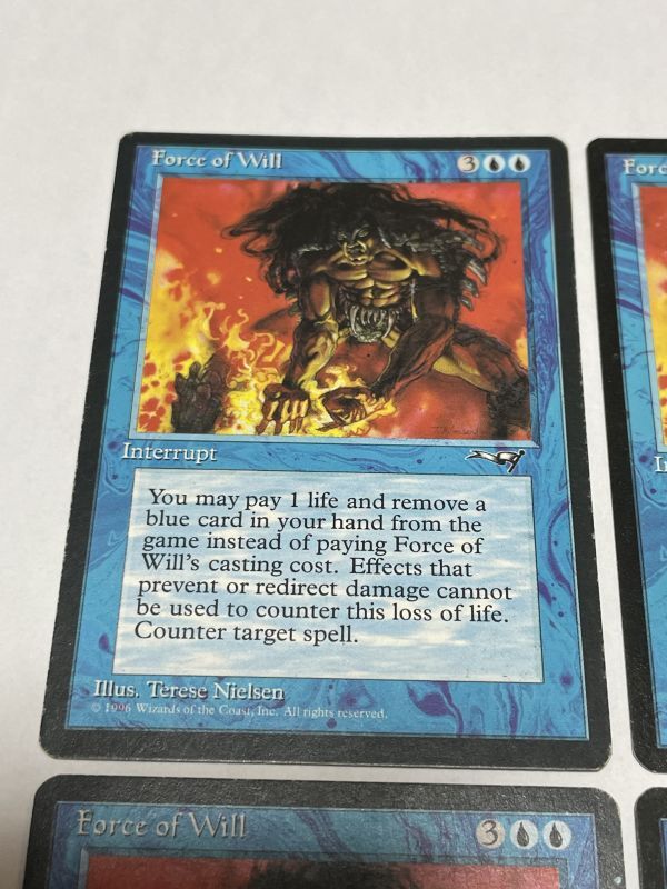 MTG 意志の力 Force of will 4枚セット アライアンス MTG Force of