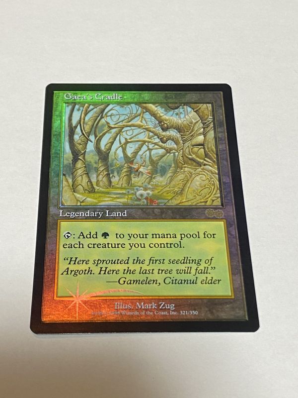 ガイアの揺籃の地 金枠 MTG ガイアの揺籃の地 Gaea's Cradle 金枠