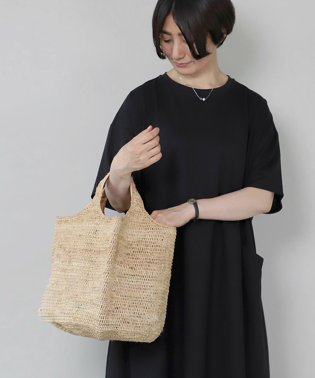 松野屋ラフィアコンビニバッグ | mumokutekiオンラインストア