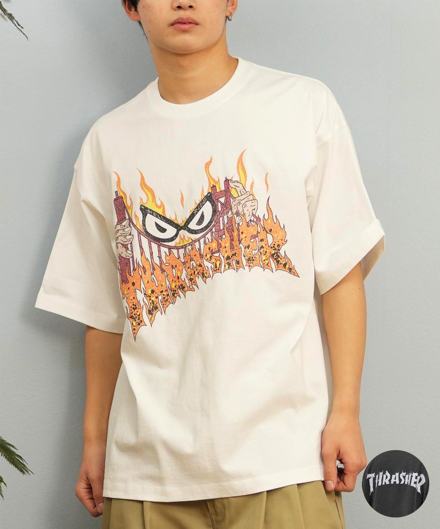 THRASHER スラッシャー 半袖 Tシャツ メンズ フロントプリント