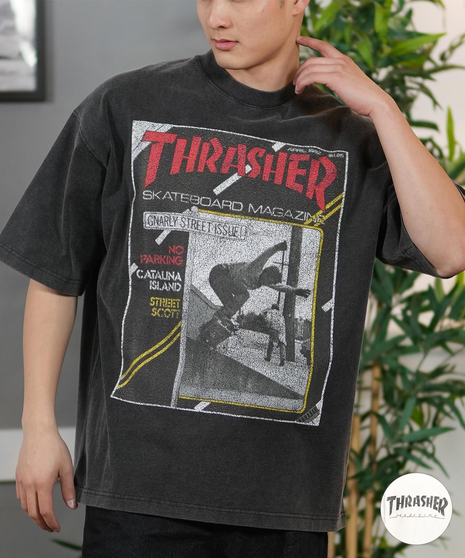 THRASHER スラッシャー 半袖 Tシャツ メンズ フロントプリント