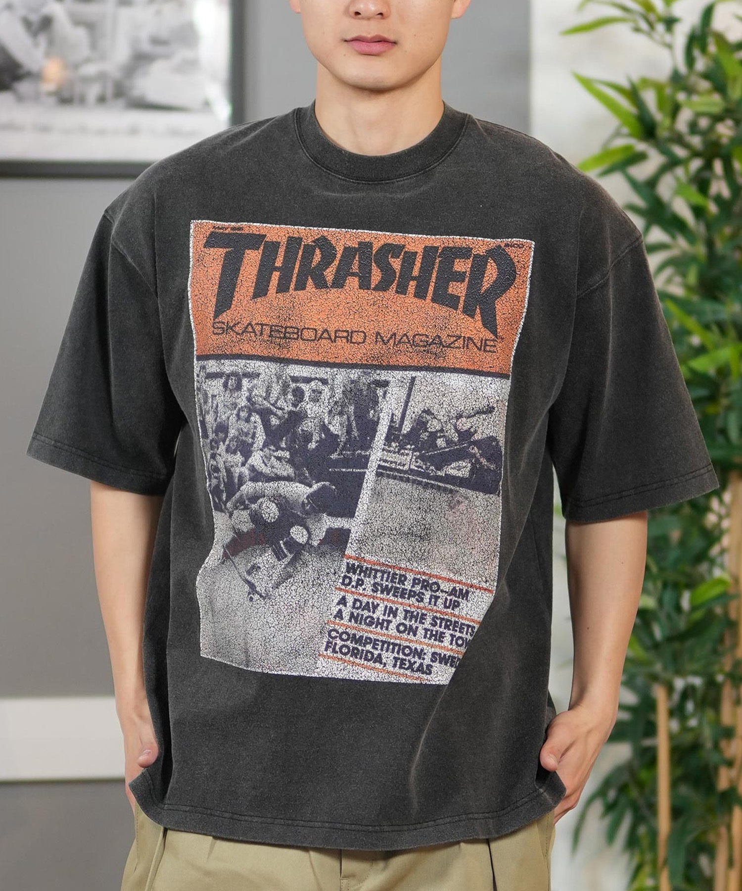 THRASHER スラッシャー 半袖 Tシャツ メンズ フロントプリント