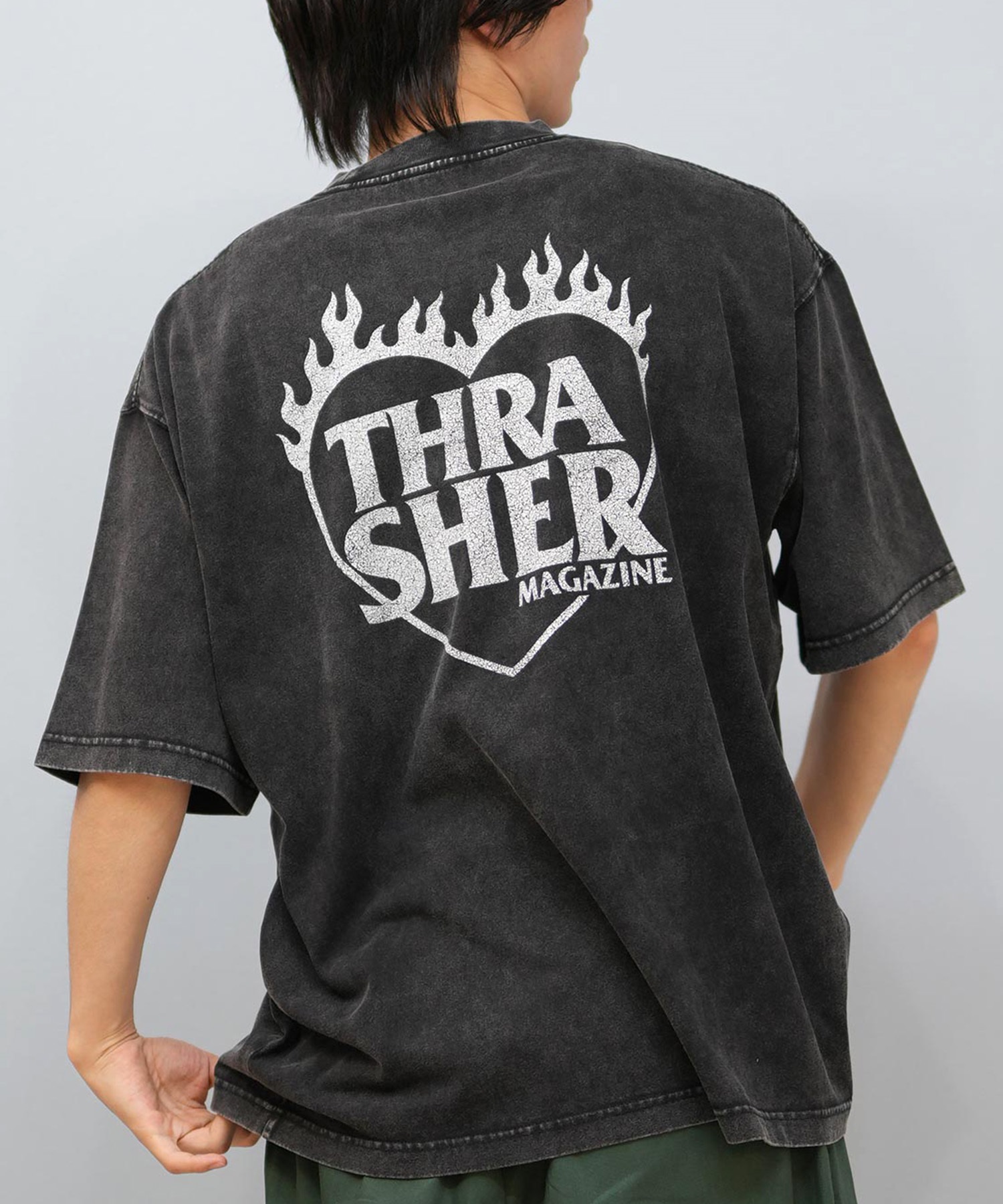 THRASHER スラッシャー 半袖 Tシャツ メンズ バックプリント オーバー