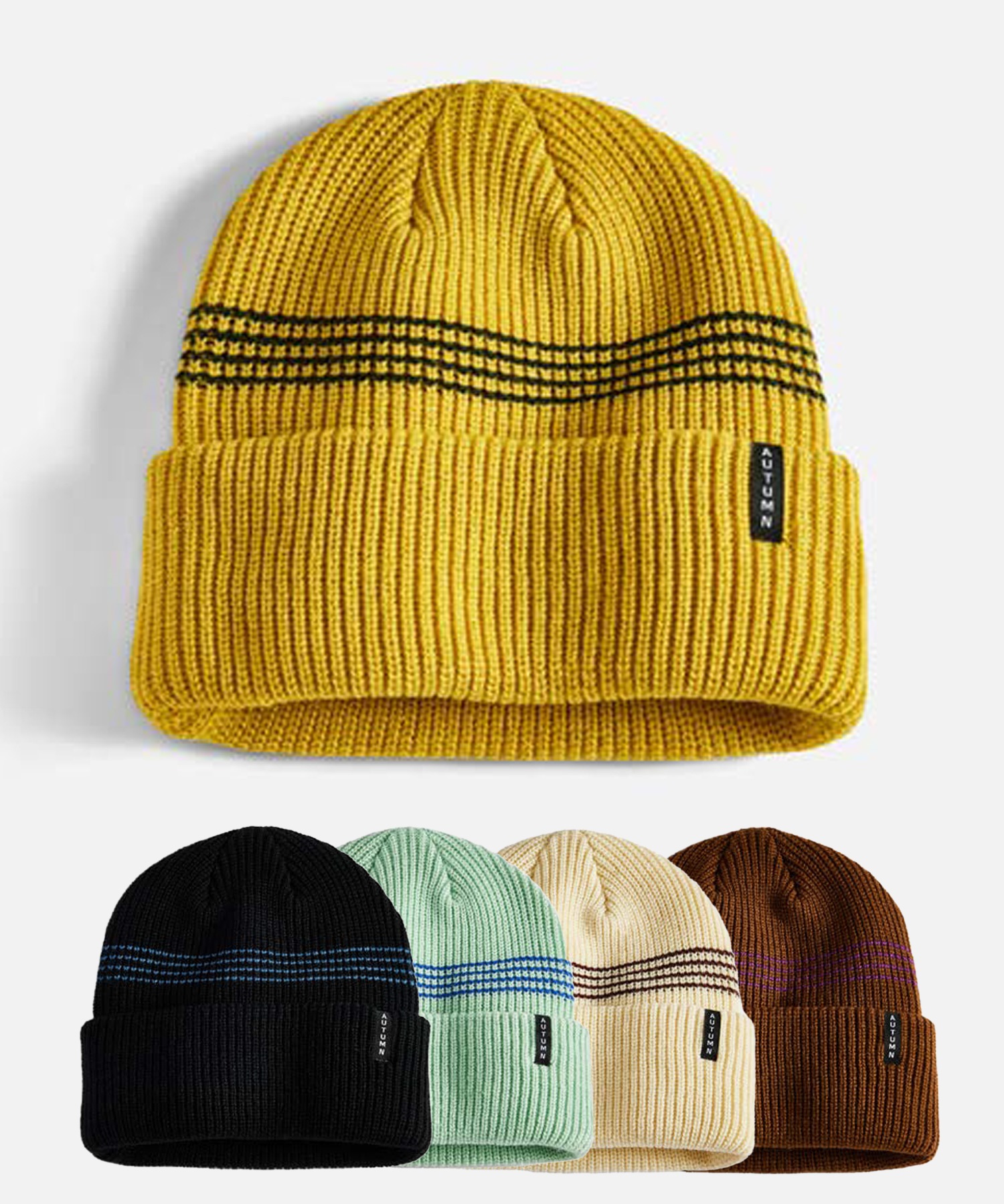 AUTUMN オータム MINI STRIPE スノーボード ビーニー ユニセックス