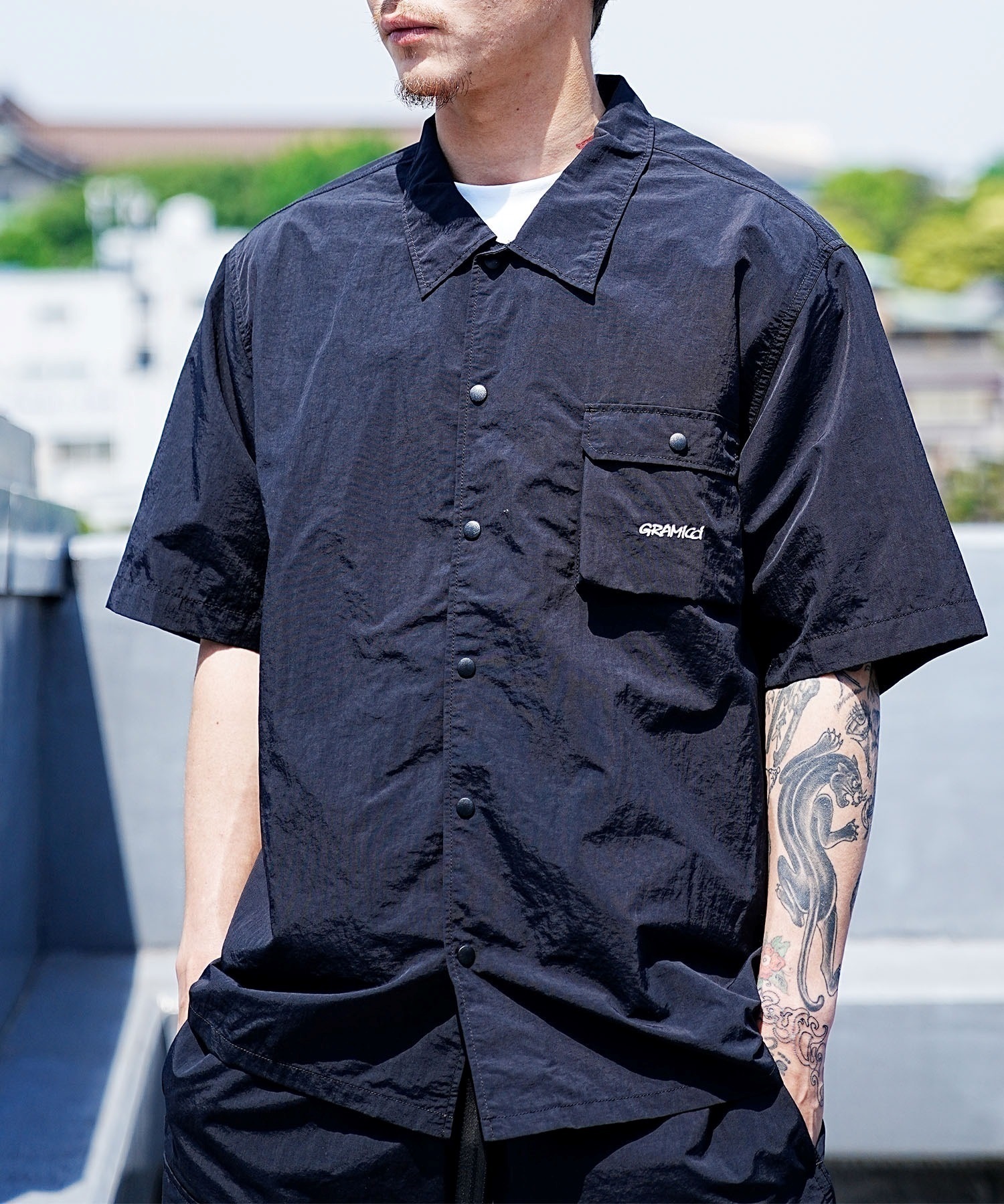 GRAMICCI グラミチ GMJ3-S2136 メンズ 半袖 シャツ ユーティリティ KK2