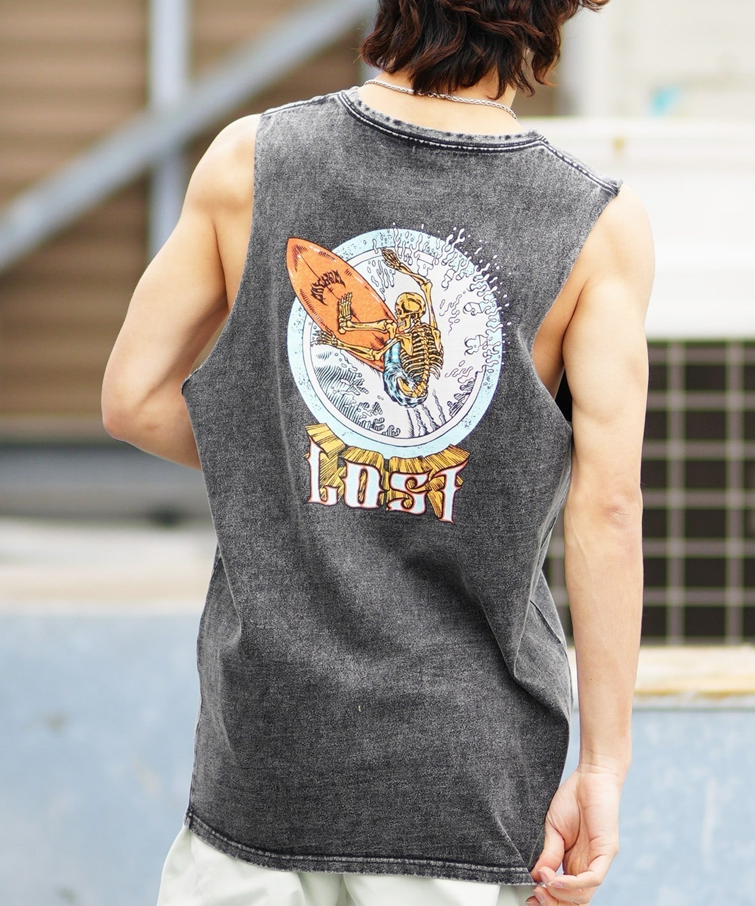 ムラサキスポーツ限定】 LOST ロスト メンズ タンクトップ バック