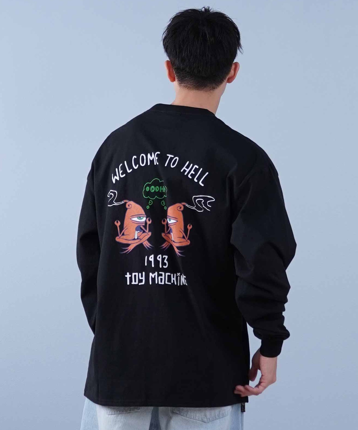 TOY MACHINE トイマシーン 長袖 Tシャツ メンズ ビックシルエット