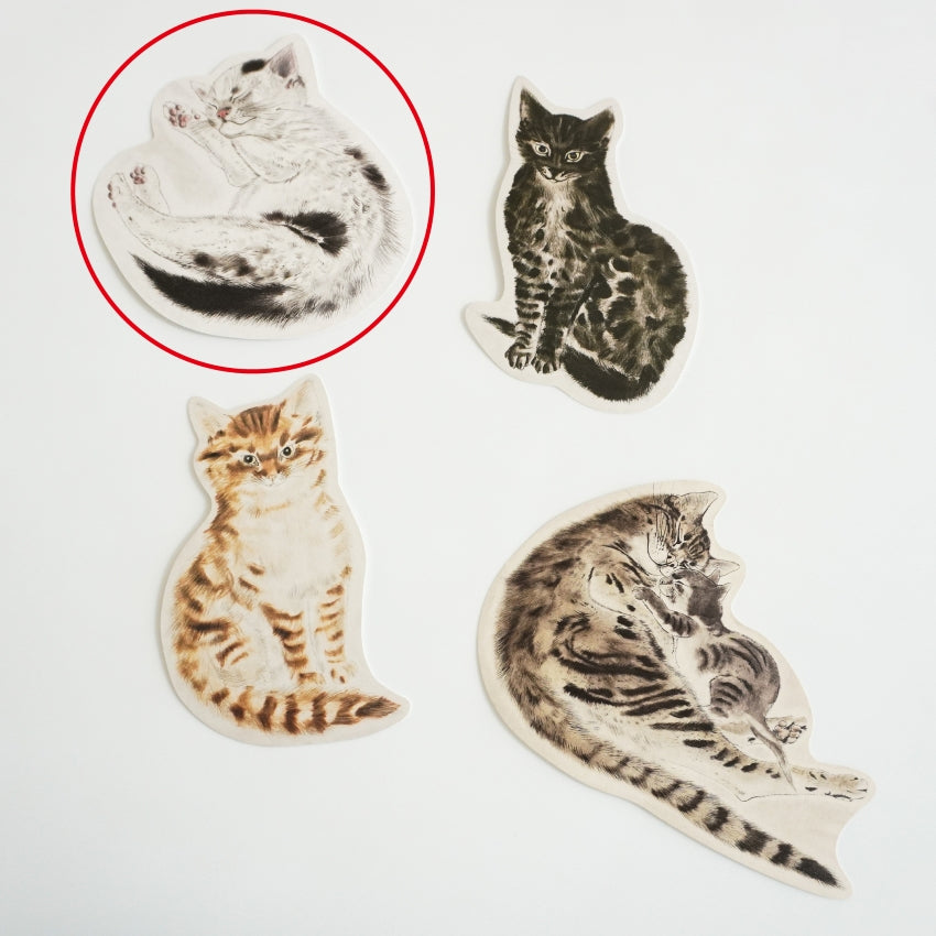 ねこ型ポストカード 『猫十態』より 眠る子猫 – 軽井沢安東美術館