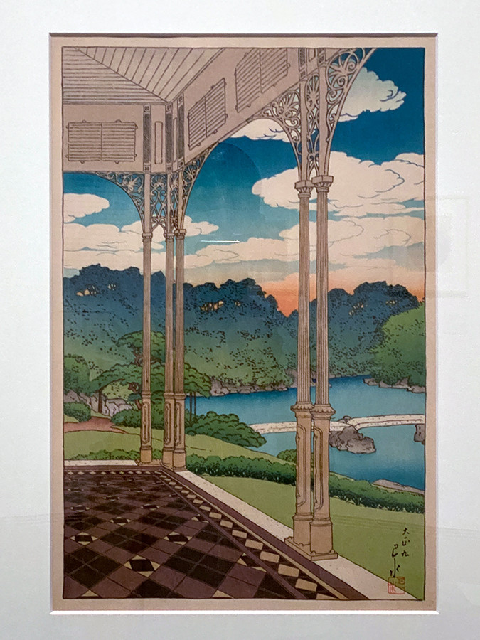 川瀬巴水「東海道風景選集 品川」木版画 昭和6年 新版画 ジョブズが愛