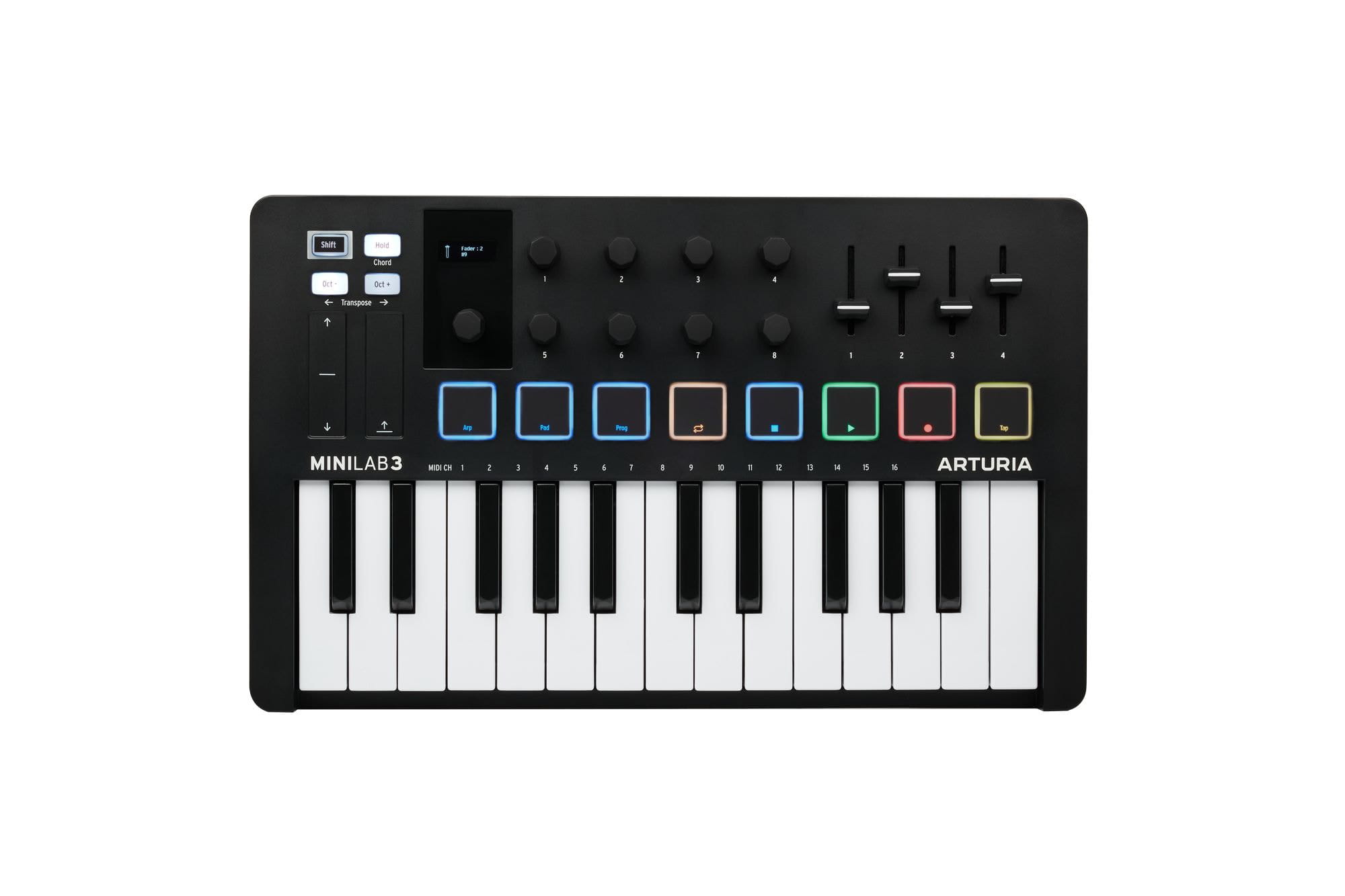 Arturia Labシリーズ MIDIキーボードコントローラーMINILAB 3 Black