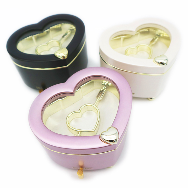 18弁】ハートBOX（小） オルゴール かわいい 小物入れ ｜株式会社