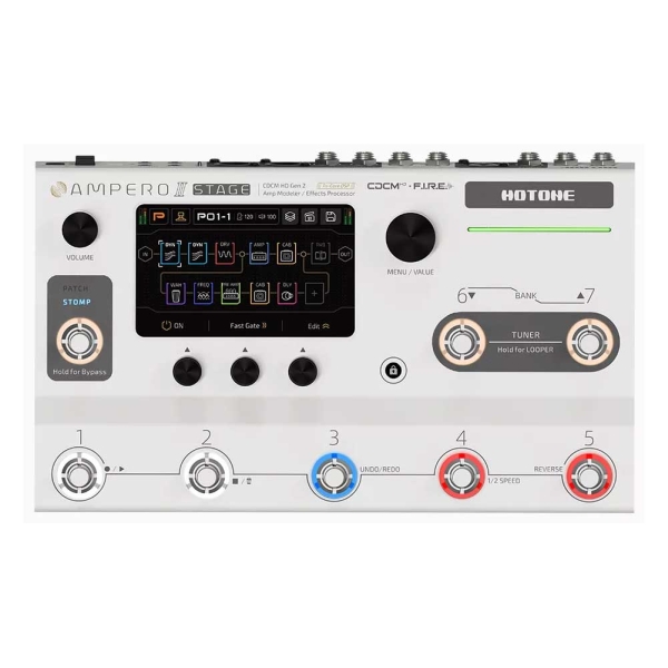 Hotone Ampero II MP-380 Stage Amp Modeler Guitar Effects Processor