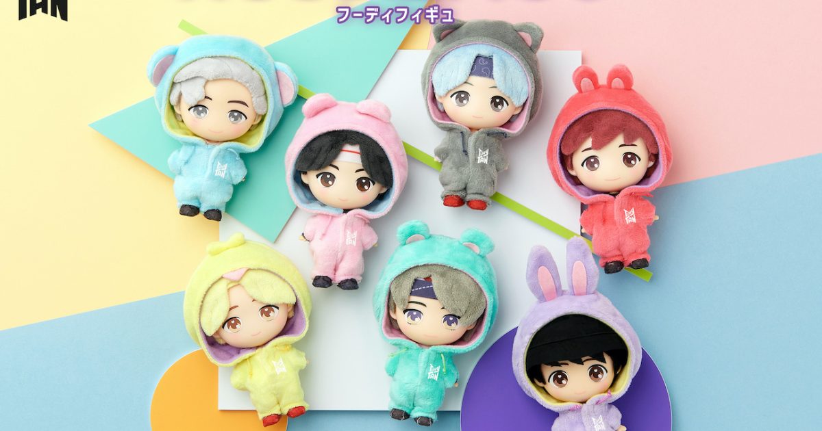 BTSのキャラクターTinyTAN、可愛いアニマルフーディを被った新感覚