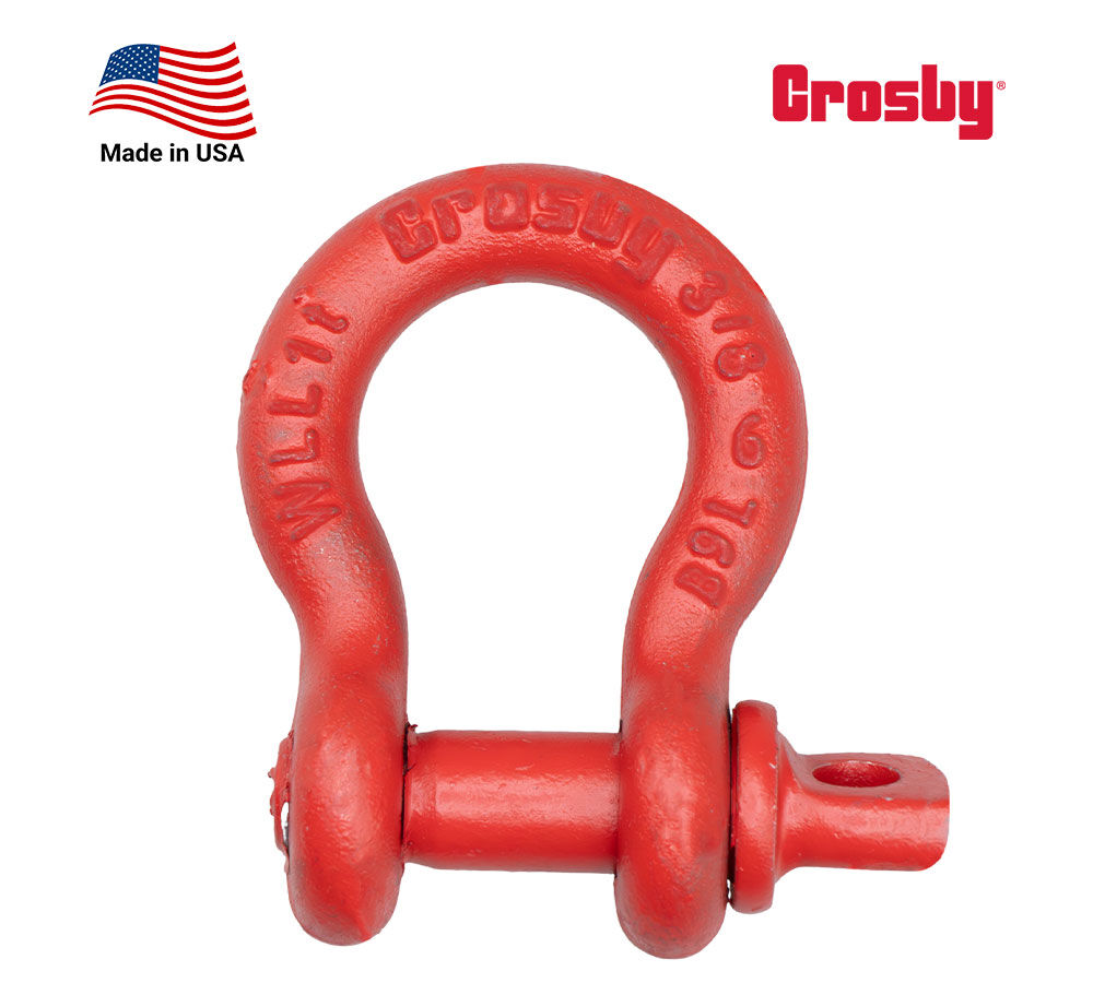 Crosby S-209 Anchor Shackle 3-1/4 Ton WLL, 5/8 In. Screw Pin