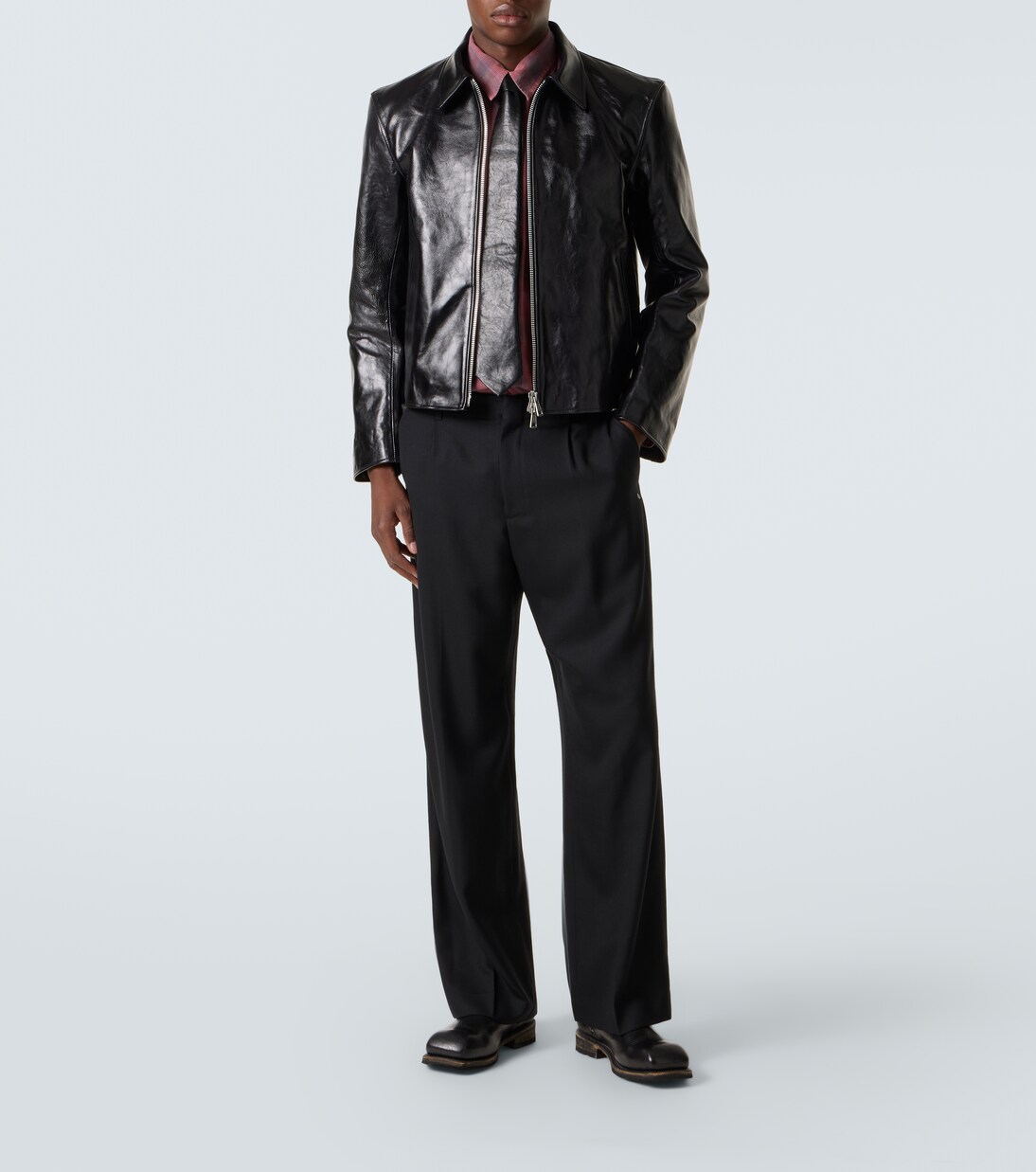 Mini leather blouson jacket in black - Our Legacy | Mytheresa