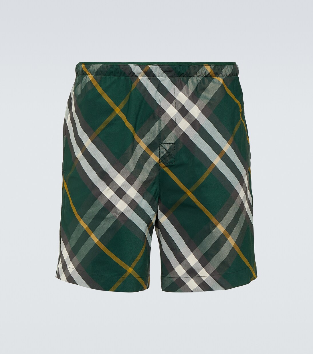 Burberry Check swim trunks in green - Burberry | Mytheresa