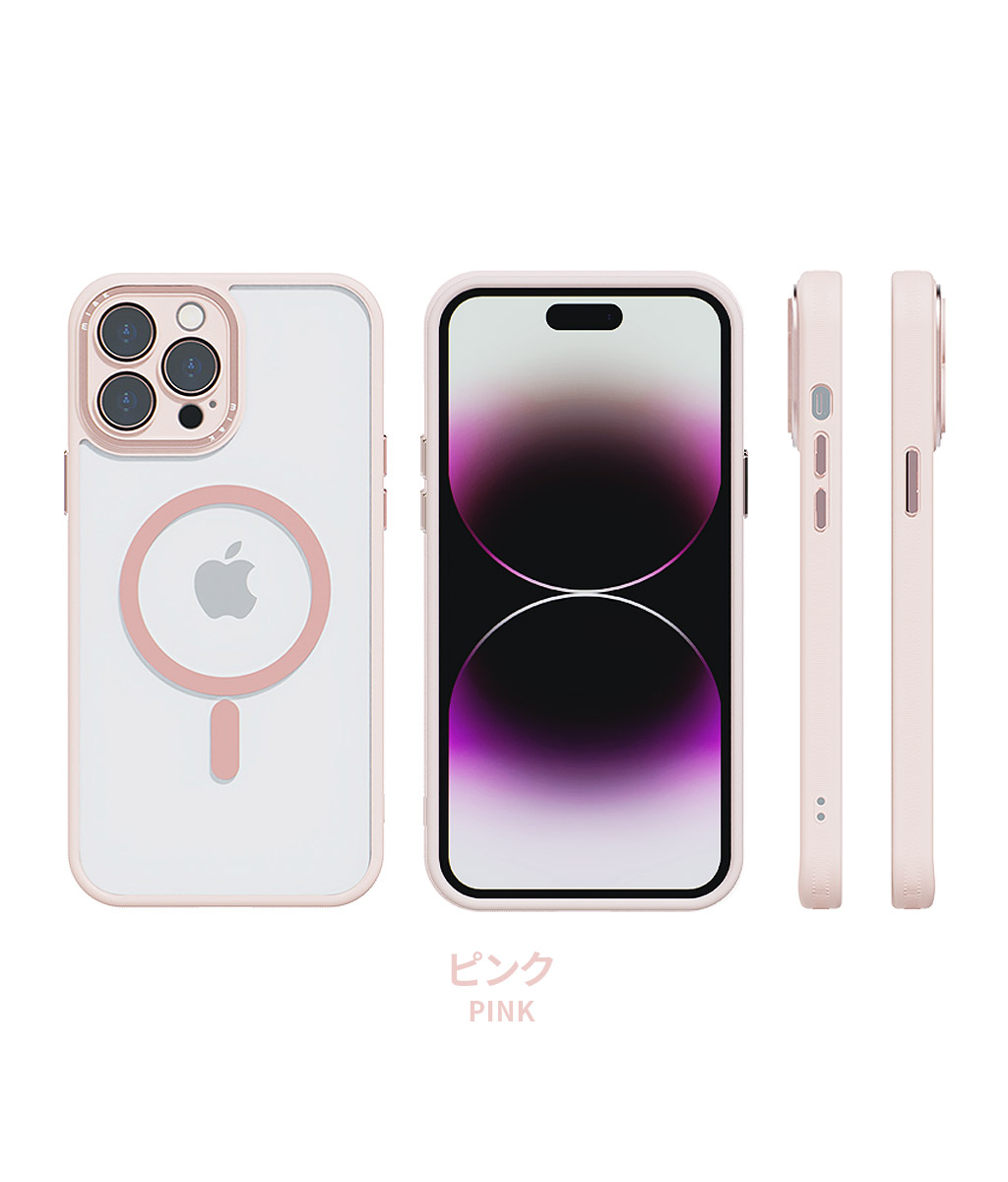 miak（ミアック） miak レンズガード一体型MagSafe対応クリアケース