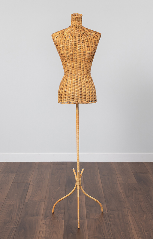 ラタン製トルソー マネキン ボディ 婦人用ラタントルソー 籐 トルソー