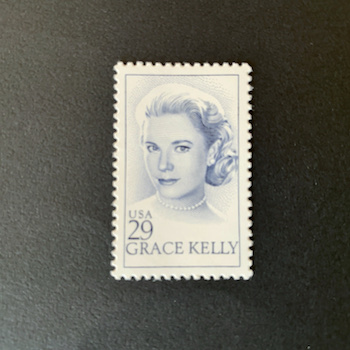 2839 外国切手 モナコ グレース ケリー グリーン 凹版 高額面シート