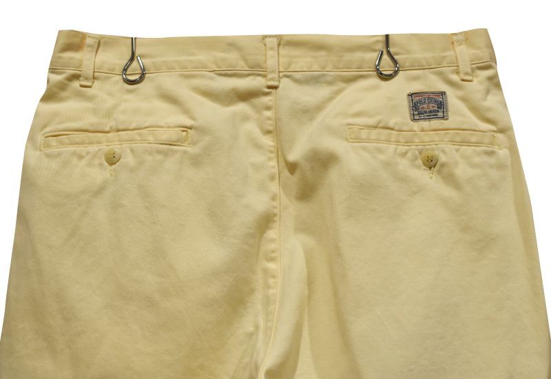 Ralph Lauren ポロチノ イエロー 正方形タグ usa パンツ 低
