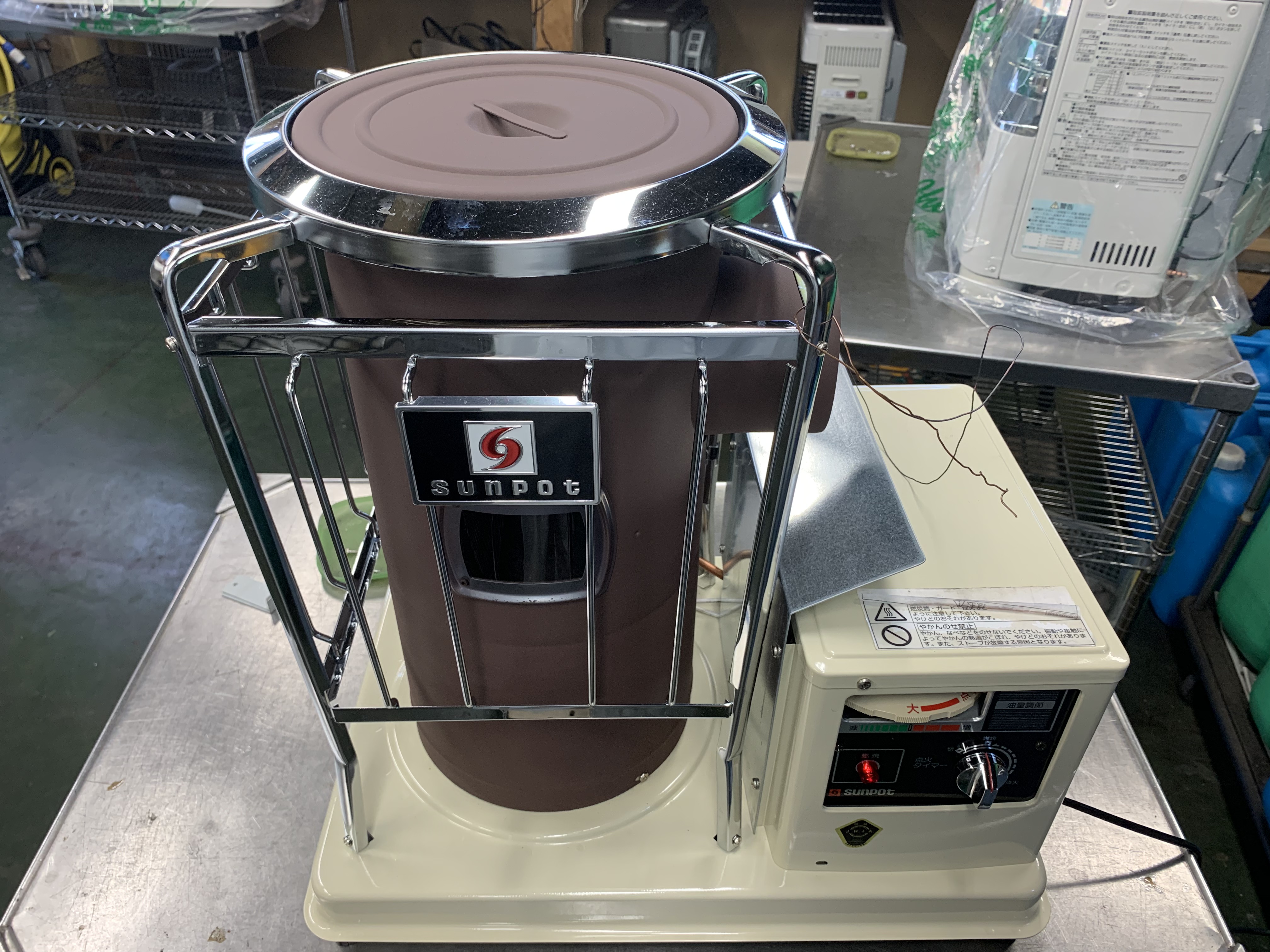 ♪SUNPOT/サンポット 業務用石油ストーブ KSH-2BS-K3 G 2011年 丸型