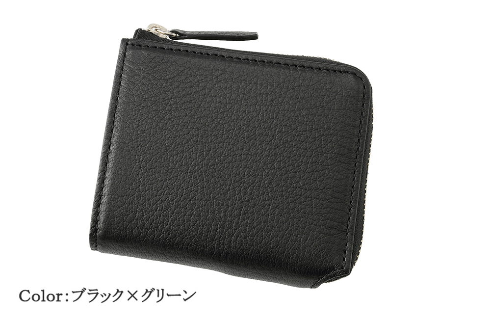 キプリス】コンパクト札入(L字ラウンドファスナー)□ファインディア