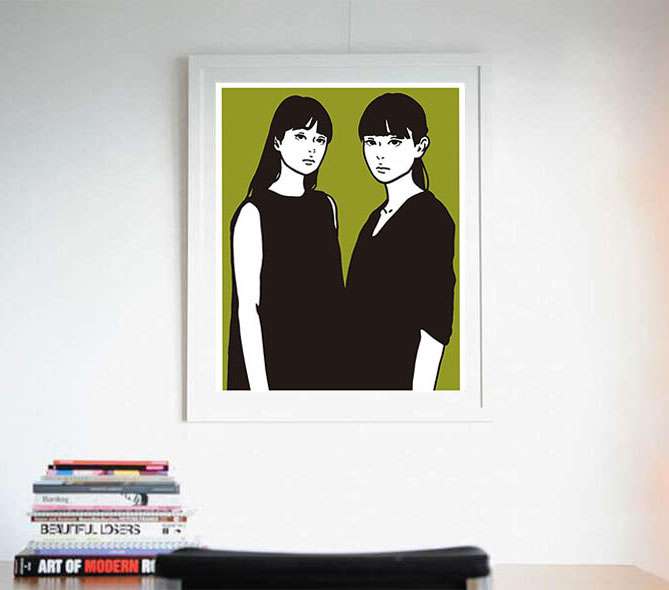 マークキング「アプローチショット」シルクスクリーン直筆サイン