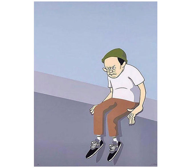 額装済】YUSUKE HANAI「Untitled」シルクスクリーン/花井祐介 額装済